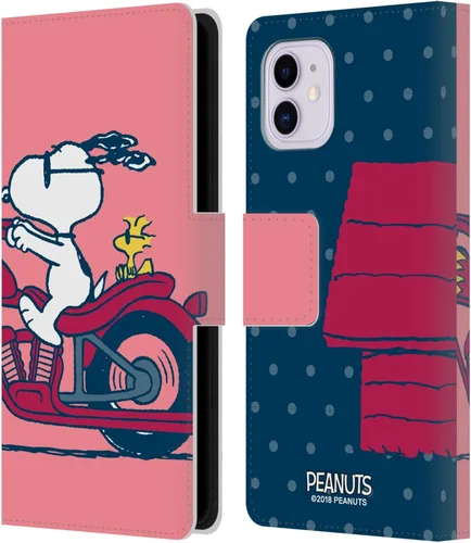 Vista 274 de Head Case Designs Peanuts Charlie & Woodstock Nap Halfs and Laughs - Funda de piel tipo cartera con licencia oficial compatible con Apple iPhone 11