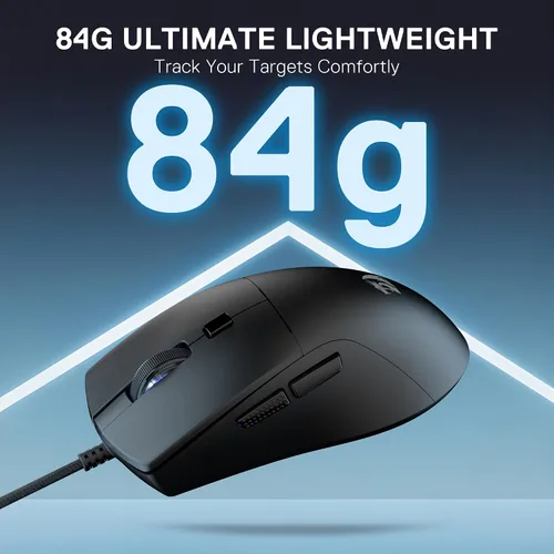 Vista 5 de Redragon M618 - Mouse para juegos con cable, mouse óptico de 8000 DPI con 6 botones programables y 5 modos retroiluminados, 70G ultra ligero, Negro