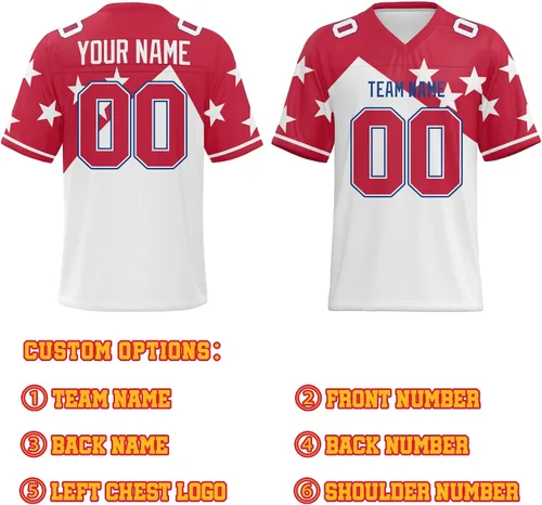 Vista 5 de Camiseta de fútbol personalizada con número de nombre, camisetas deportivas personalizadas para hombres, mujeres y niños