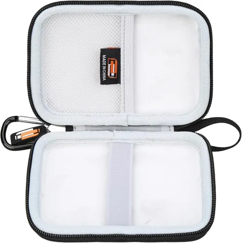 Vista 3 de Estuche rígido de EVA compatible con discos duros externos Kosbees de 500 GB/1 TB, protección portátil para disco duro externo con bolsillo de malla