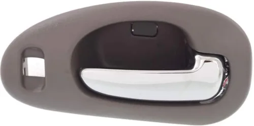 Vista 9 de Manija de puerta interior para Chrysler LHS 1999-2001 con bisel gris delantero del lado del conductor con palanca cromada Con orificio de bloqueo