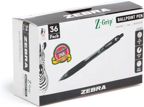 Vista 10 de Bolígrafo Zebra Pen Z-Grip retráctil, punta media, 1.0 mm, varios colores - 5