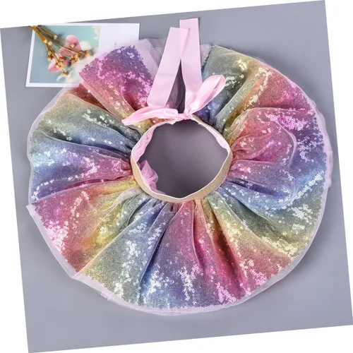 Vista 6 de PACKOVE 2pcs Angel Costume for Kids Kid Angel Costume Fashion Baby Dress Dance Tutu Dress Girls Tutu Glitter