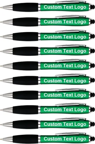 Vista 13 de Bolígrafos personalizados con lápiz capacitivo para nombre, 50-500 unidades Custom Name Logo Text, 50 100 200 300 500 pcs Option, Bulk for Church