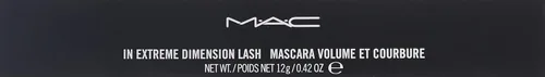 Vista 2 de Máscara de pestañas In Extreme Dimension de M.A.C Extreme Black 0.42 oz
