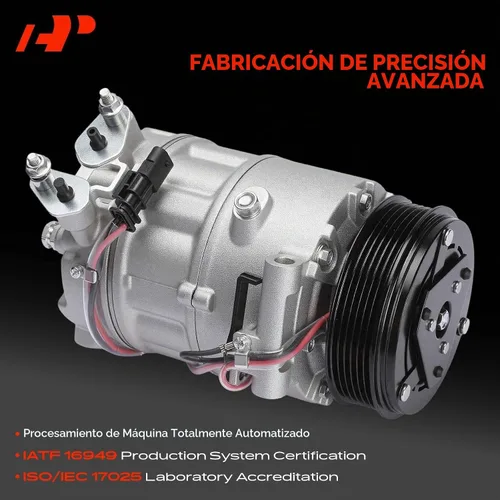 Vista 3 de Compresor de aire acondicionado A-Premium con embrague