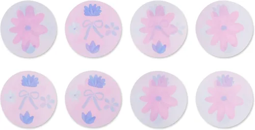 Vista 4 de iscream Pack of 8 Fold-over Ready to Send Note Cards - Blossoms and Bows