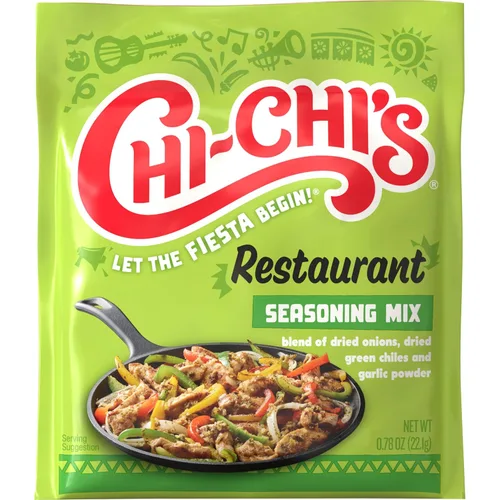 Vista 4 de Chi Chi's Fiesta Restaurante Mezcla de condimentos, 0.78 onzas (paquete de 24)