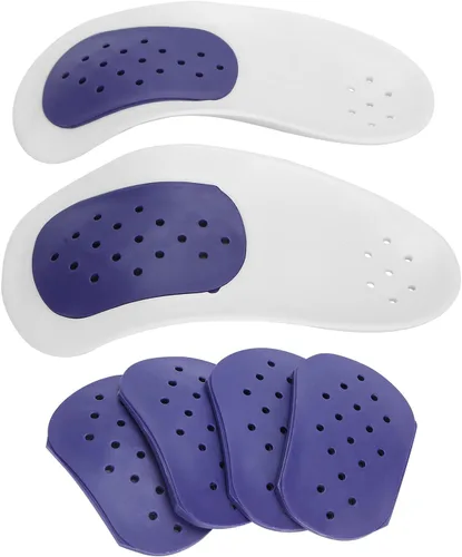 Vista 8 de Plantillas para zapatos con soporte de arco, plantilla unisex de soporte de arco para niños y adultos, transpirable, para corrección de pies