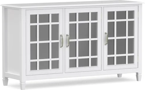 Vista 15 de SIMPLIHOME Connaught - Armario de madera maciza de 60 pulgadas de ancho, color negro