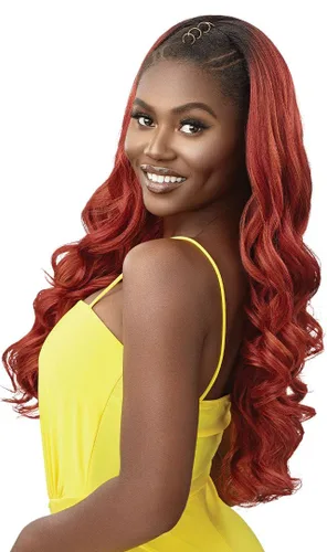 Vista 5 de Outre Converti - Peluca de lujo con diseño de ángel lujoso (1B)