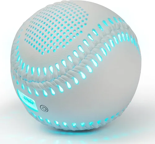 Vista 9 de Glow Baseball Bluetooth Speaker，Portable Sports Gift for Fans, Waterproof Outdoor Speaker with Party Lights. Rojo