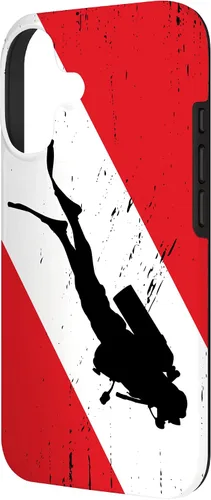 Vista 2 de Funda de buceo para iPhone 17, regalos de buceo, diseño vintage de buceo