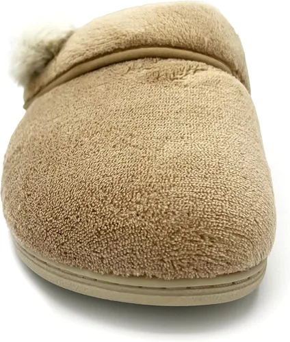 Vista 4 de Vionic Indulge Emily Mule - Pantuflas cómodas para casa de spa que incluyen comodidad de tres zonas con plantilla ortopédica, soporte de arco