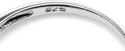 Vista 4 de Silvershake anillo de compromiso de plata esterlina 925 bañado en oro blanco con forma de octágono, 932 x 1364pulgadas.