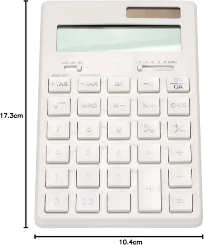 Vista 7 de MUJI 37355538 Calculadora, Calculadora Normal, Blanco, 12 dígitos (KK-1154MS)
