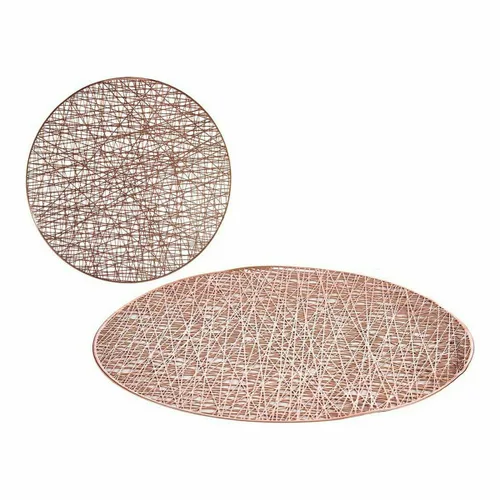 Vista 4 de Salvamantel Kinvara Rosa Plástico Ø 38 cm (12 Unidades)