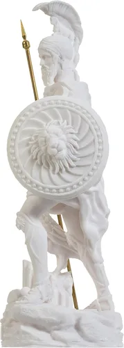 Vista 3 de BEAUTIFUL GREEK STATUES Ares Mars God of War Zeus Son Estatua romana de Alabastro 9.84