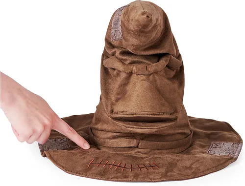 Vista 4 de Harry Potter Wizarding World 6063719 - Sombrero mágico interactivo con movimientos, 15 frases diferentes en 2 idiomas, juguete para niños a partir