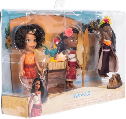Vista 5 de Disney Set de regalo Moana 2: muñecas pequeñas Moana, Loto y Matangi