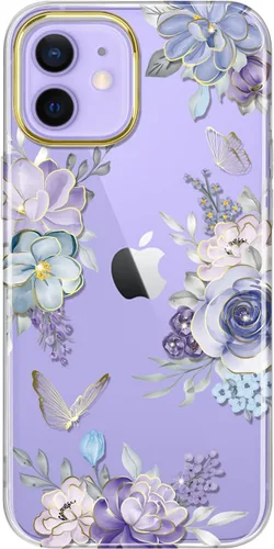 Vista 8 de Funda para iPhone 12 Mini, diseño de mármol con purpurina, delgada, a prueba de golpes, TPU suave de goma de silicona, compatible con iPhone 12 mini