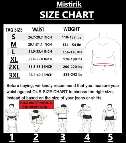Vista 3 de Mistirik Camisas de compresión para hombre Chaleco adelgazante para hombre Camiseta ajustada para hombre Camiseta de compresión sin mangas