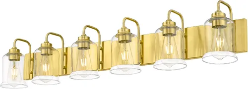 Vista 24 de zeyu Accesorios de Iluminación para Baño en Bronce Aceitado, Lámpara de Tocador de Baño de 2 Luces, Apliques de Pared Estilo Granja de 12.5 Pulgadas