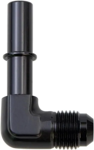 Vista 5 de KRD PERFORAMANCE 3/8 SAE Conexión rápida a 6AN Macho Push On EFI Manguera de línea de combustible de 90 grados Adaptador de montaje Conector