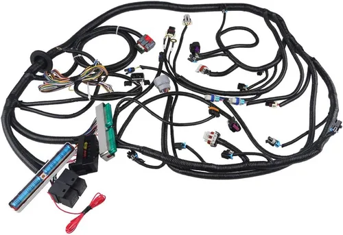 Vista 2 de WMPHE Arnés de cableado de motor profesional independiente con transmisión 4L60E Drive By Wire, con manual de guía de cableado, compatible