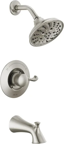 Vista 8 de Delta Faucet Esato 14 Series - Kit de molduras para bañera y ducha monomando, cromado 144897 (válvula incluida)
