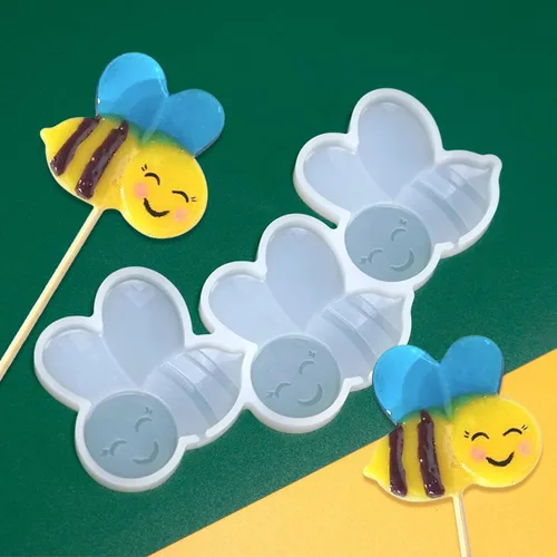 Vista 12 de mostsom Moldes de silicona para piruletas, molde de caramelo de chocolate, moldes para chupones de paletas de flores, panales de chocolate, moldes