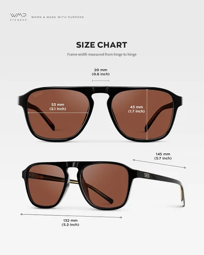 Vista 7 de wearme Pro - Lentes de sol polarizados, estilo aviador moderno, con un puente, cuadrados, para hombre Lente tintada negra/roja