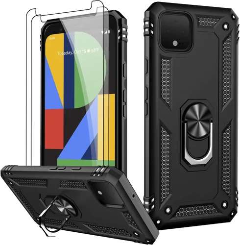 Vista 82 de LUMARKE para Google Pixel 3A XL - Funda con protector de pantalla, funda protectora grado militar probada contra caídas de 16 pies con soporte