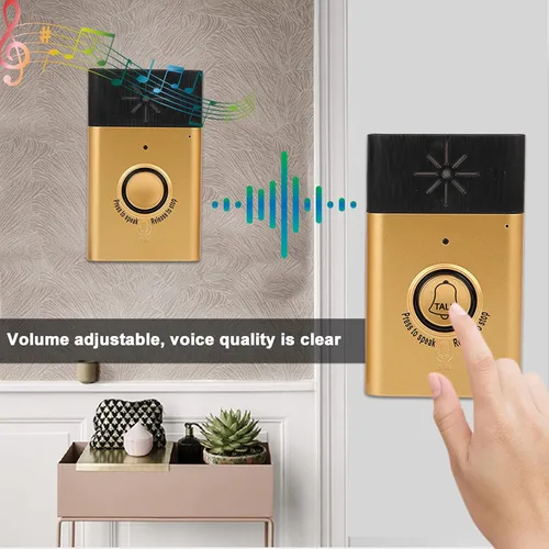 Vista 9 de Timbre de voz inalámbrico inteligente, intercomunicador de voz bidireccional, sistema de control de acceso, volumen ajustable para el hogar