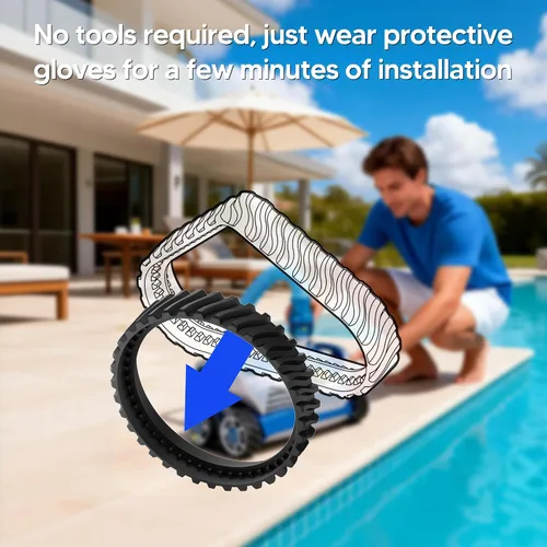 Vista 7 de R0526100 - Neumático de pista compatible con limpiador de piscina Zodiac