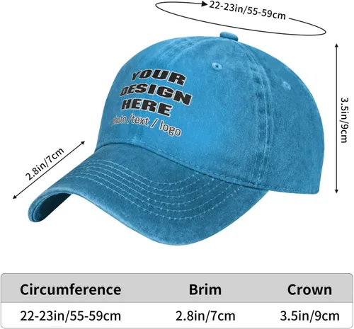 Vista 6 de Sombrero personalizado Diseña tu propio sombrero personalizado Sombrero personalizado Añadir texto Logo Foto Sombrero de vaquero personalizado