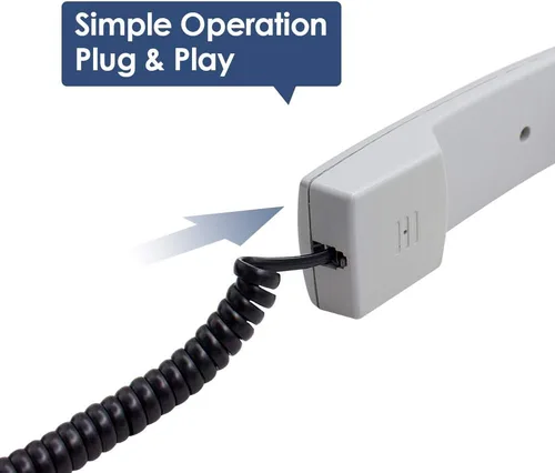 Vista 4 de LOVK Paquete de 4 cables de teléfono fijos de 8 pies sin enrollar/1.4 pies en espiral para teléfono fijo cable de línea fija RJ9 4P4C, accesorio