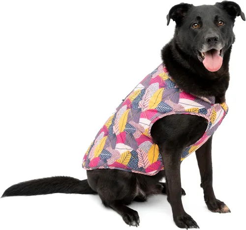 Vista 15 de Kurgo Loft Chaqueta para Perro - Abrigo Acogedor Reversible para Aventuras al Aire Libre - Resistente al Agua - Ajuste Atlético - Tela Lavable a