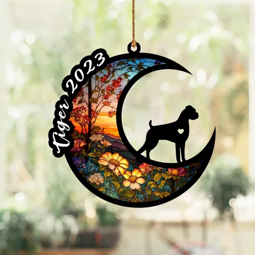 Vista 47 de Atrapasoles conmemorativo para perros, regalo de condolencia de perro de la pérdida del bulldog americano, regalos conmemorativos para los amantes