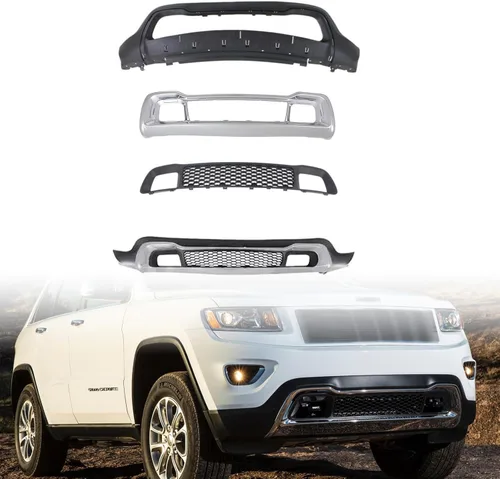 Vista 7 de Cubierta de parachoques delantero superior e inferior para Grand Cherokee 2011 2012 2013