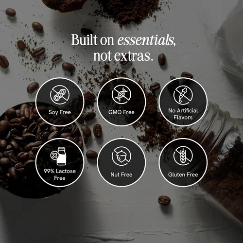 Vista 3 de PRES - Café proteico, original, alto en proteínas, cerveza fría real, 0.71 onzas de proteína, 0.4 oz de azúcar, 100 calorías, aperitivos