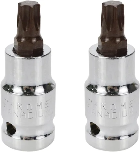 Vista 6 de Juego de llaves hexagonales de 1/2" y T40 Torx de 2.16 pulgadas de longitud, 2 piezas Broca Torx