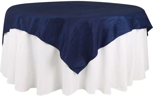 Vista 32 de Efavormart - Mantel cuadrado de tafetán arrugado de acordeón beige de 72 x 72 pulgadas