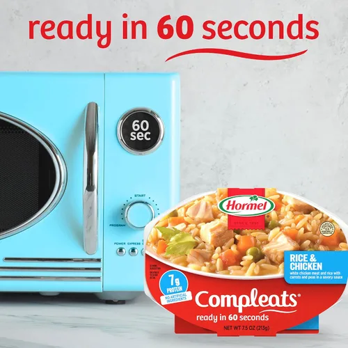 Vista 7 de HORMEL COMPLEATS Bandeja de microondas de arroz y pollo, 7.5 onzas (paquete de 7)