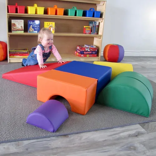 Vista 2 de FDP SoftScape Playtime and Climb - Juego multiusos para bebés y niños pequeños de 10m-2 años; Para gateadores y pequeños constructores, aprenda