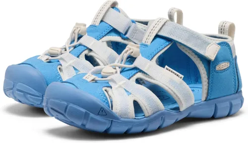 Vista 4 de KEEN Sandalias unisex para niños Seacamp 2 CNX con puntera cerrada Azul Azur/Blanco Estrella