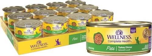 Vista 20 de Wellness Complete Health - Alimento húmedo en paté para gatos adultos, natural, rico en proteínas, sin granos, 3 onzas, paquete de 24