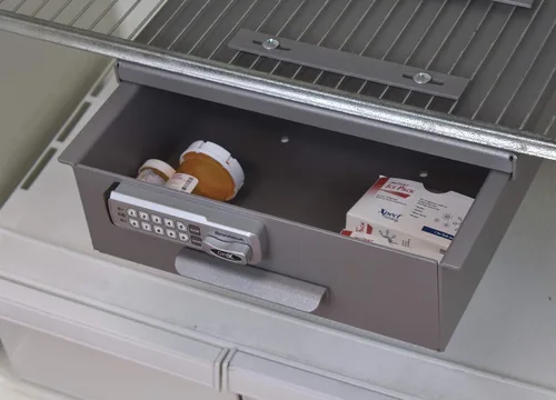 Vista 6 de Omnimed Caja de bloqueo de aluminio para refrigerador (tamaño adicional y cerradura opcionales disponibles)