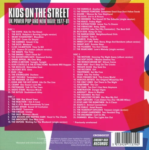 Vista 2 de Kids On The Street UK Power Pop & New Wave 1977-1981 Various