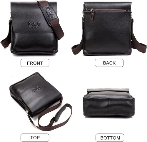 Vista 5 de Nepena Bolso bandolera pequeño para hombres y mujeres, bolso cruzado de hombro para hombre, bolso cruzado lateral para viajes y trabajo